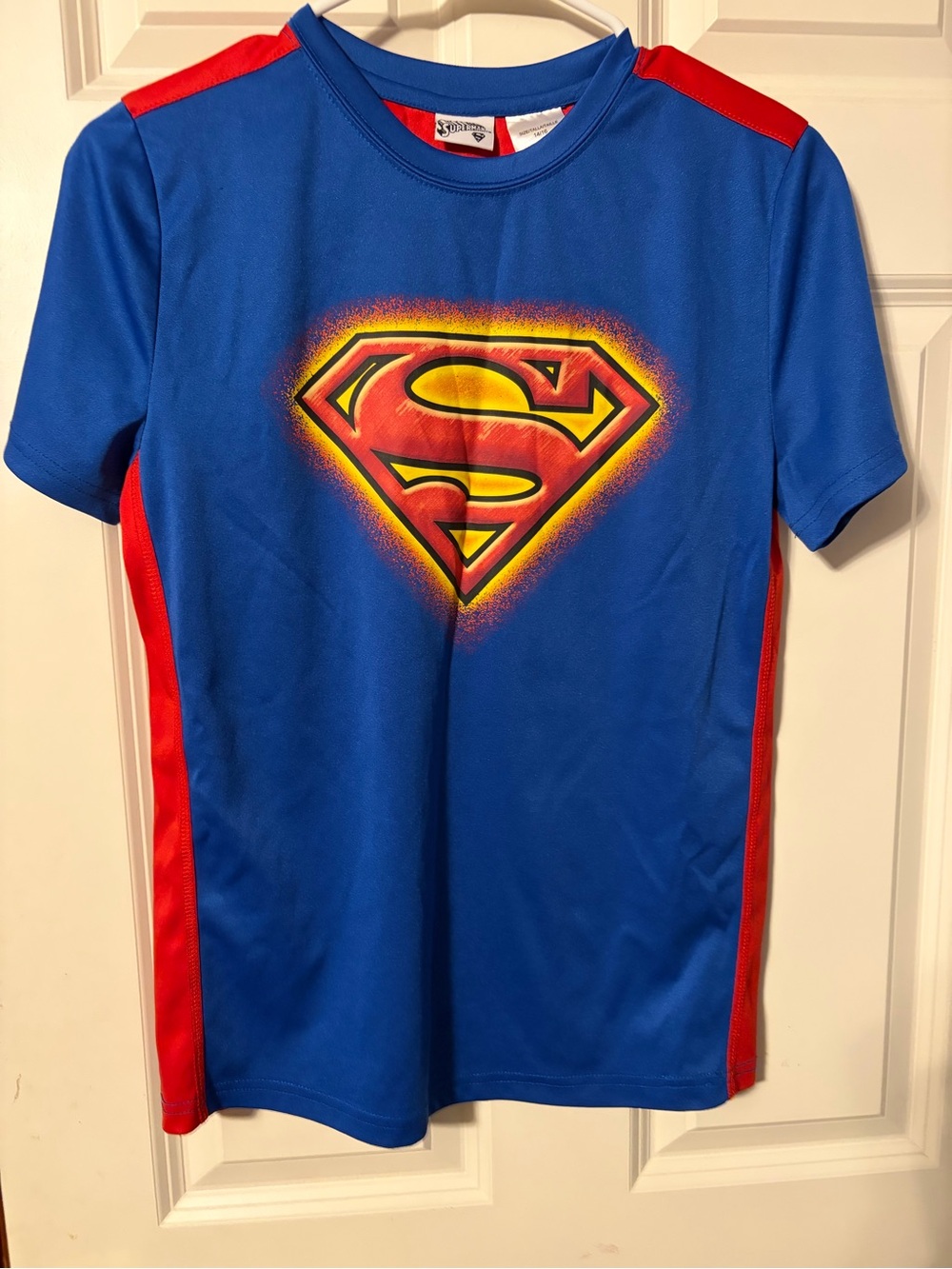 DC Comics Superman Blue and Red Active Costume Tee